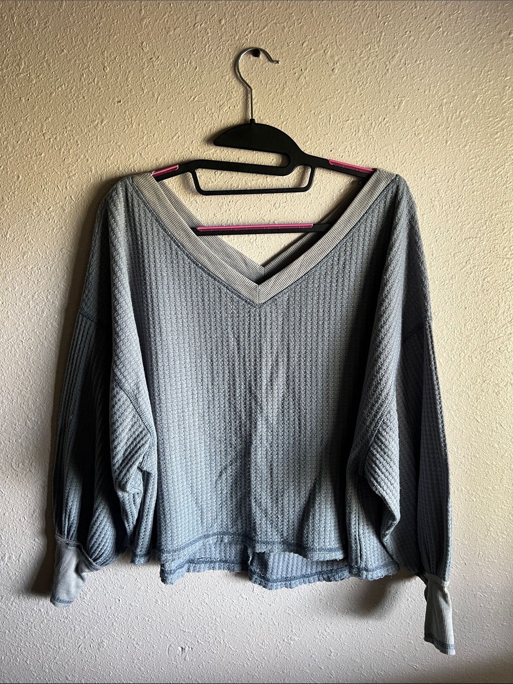 She + Sky Waffle Knit Pullover